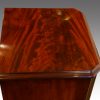 Pair of mahogany narrow chests top detail