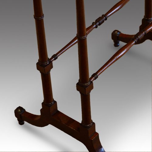 Regency mahogany work table base turnings