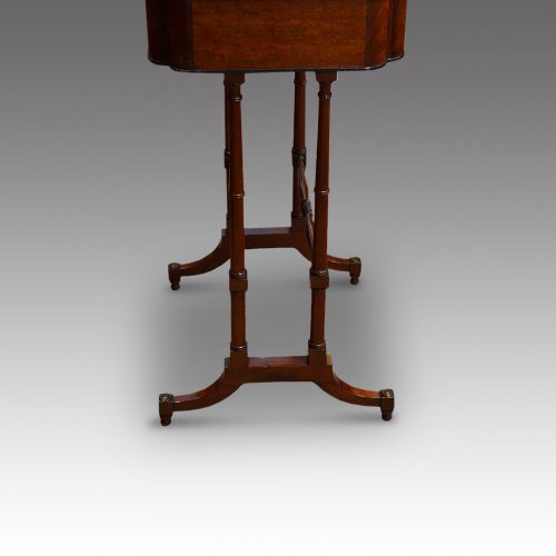 Regency mahogany work table end