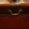 Victorian leather ottoman handle