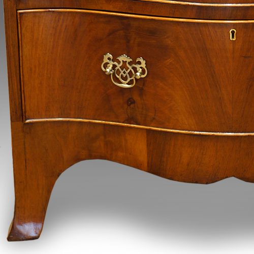 Walnut serpentine tallboy feet