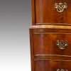 Walnut serpentine tallboy waist