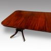 William IV mahogany twin pedestal dining table detail