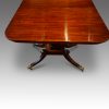 William IV mahogany twin pedestal dining table end view