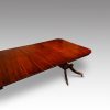 William IV mahogany twin pedestal dining table side