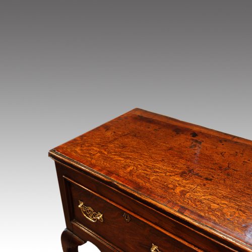 Antique oak cabriole leg dresser base banding
