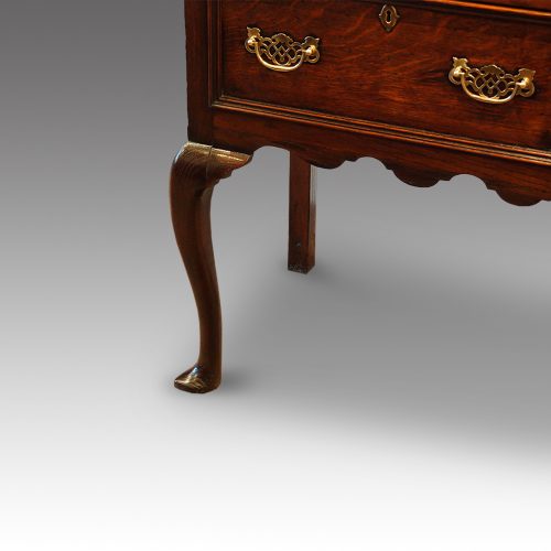 Antique oak cabriole leg dresser base leg