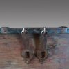 Antique teak merchants chests detail hasps