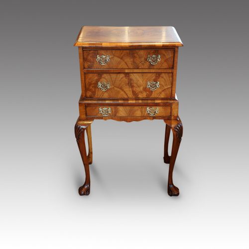 Walnut small chest front