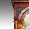 George II walnut longcase clock hood fret
