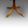 Georgian style mahogany twin pillar dining table base detail