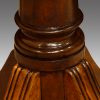 Georgian style mahogany twin pillar dining table collar