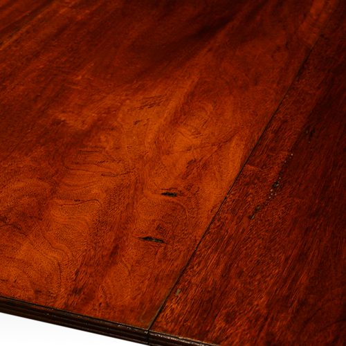 Georgian style mahogany twin pillar dining table timber