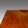 Georgian style mahogany twin pillar dining table top end detil