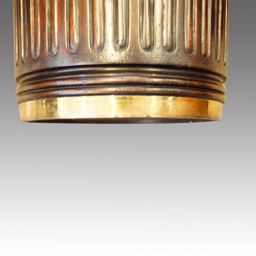 Pair of mahogany Irish peat buckets footrim