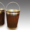 Pair of mahogany Irish peat buckets single
