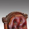 Victorian mahogany desk chair toprail