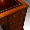 Victorian mahogany pedestal desk corner