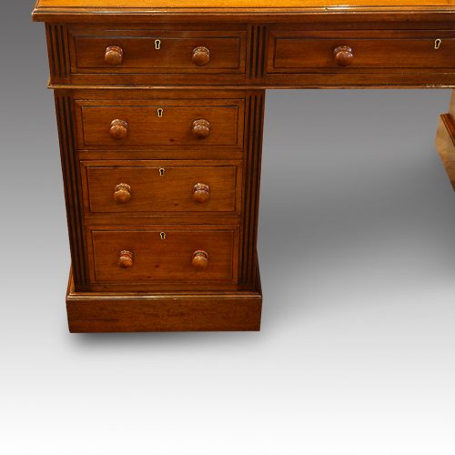 Victorian mahogany pedestal desk pedestal