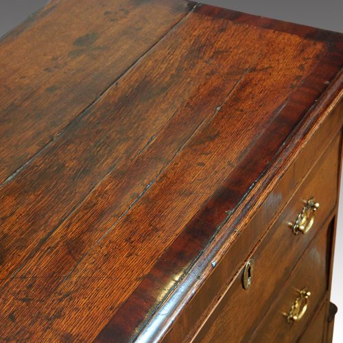 Antique North Country dresser top detail banding