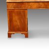 Georgian style walnut pedestal desk back panel
