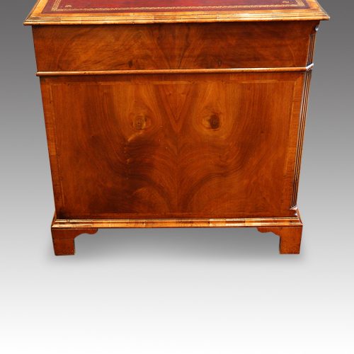 Georgian style walnut pedestal desk end