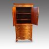 Serpentine walnut press upper cupboard