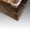 Victorian brass bound military chest corner