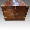 Victorian brass bound military chest end