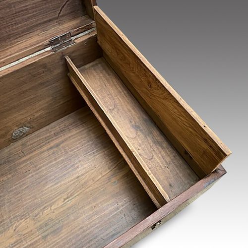 Victorian brass bound military chest locker