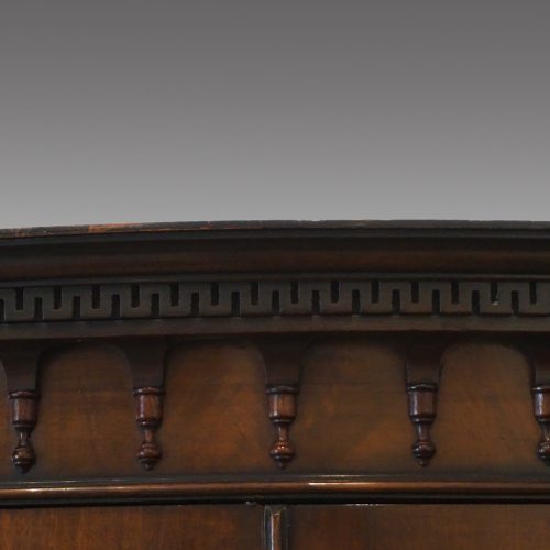 George V serpentine bookcase cornice
