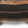 George V serpentine bookcase interior