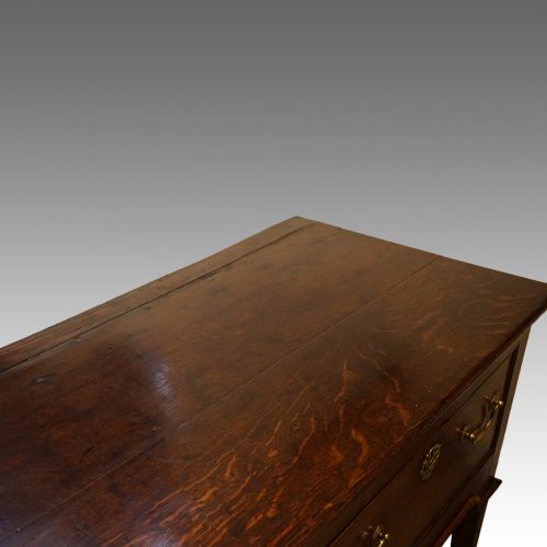 Georgian oak serving dresser end of top