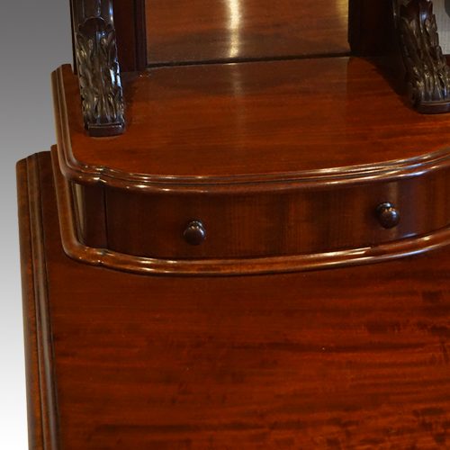 Victorian mahogany dressing table jewel drawer