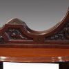 Victorian mahogany dressing table support carving