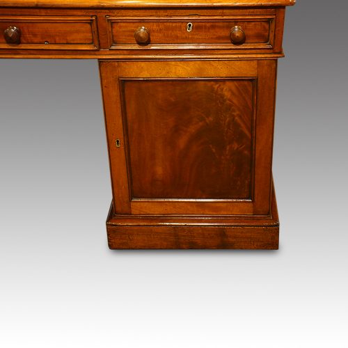 Victorian mahogany partners desk cupboard door