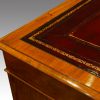 Victorian mahogany partners desk leather detail