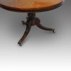 William IV mahogany circular small dining table base