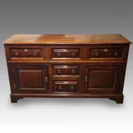 Antique oak dresser base