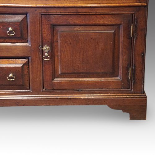 Antique oak dresser base cupboard door panel