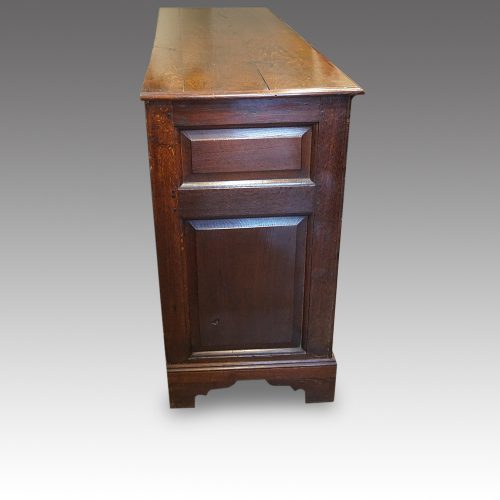 Antique oak dresser base end