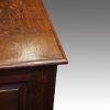 Antique oak dresser base top corner