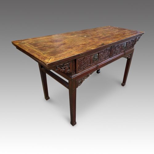 Chinese altar table at angle