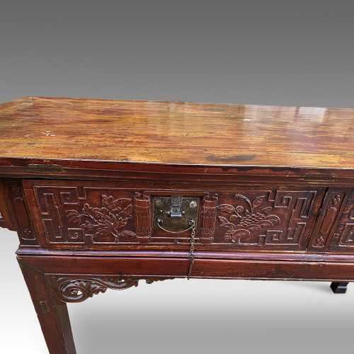 Chinese altar table detail
