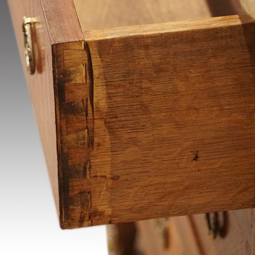 Continental marble top commode drawer lining