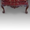 Pair of Georgian style wing chairs front legs