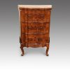 Pair of walnut Continental cabinets detail