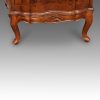 Pair of walnut Continental cabinets front legs