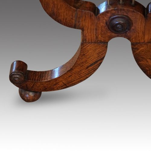 Regency pollard oak work table leg