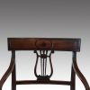 Set of 12 Regency mahogany dining chairs back detail